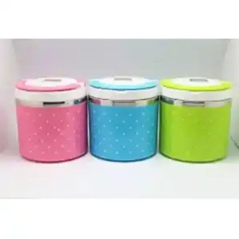 Stainless Steel Single Layered Lunch Box  For Kids and Adults (random color) View Gallery - Pakistan