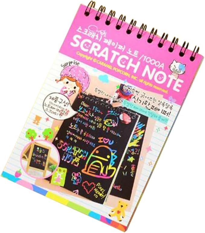 Scratch Note Pad -   Rainbow Drawing Draft Books for Children (random book) View Gallery - Pakistan