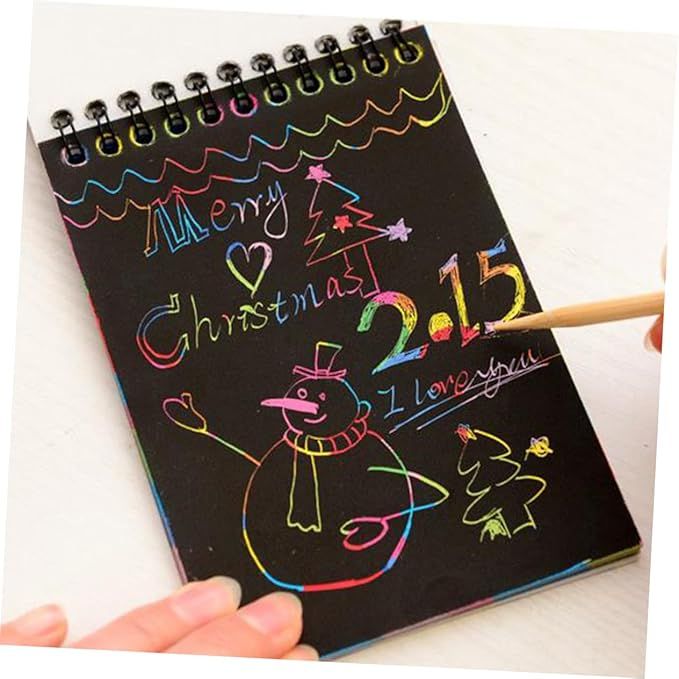 Scratch Note Pad -   Rainbow Drawing Draft Books for Children (random book) View Gallery - Pakistan