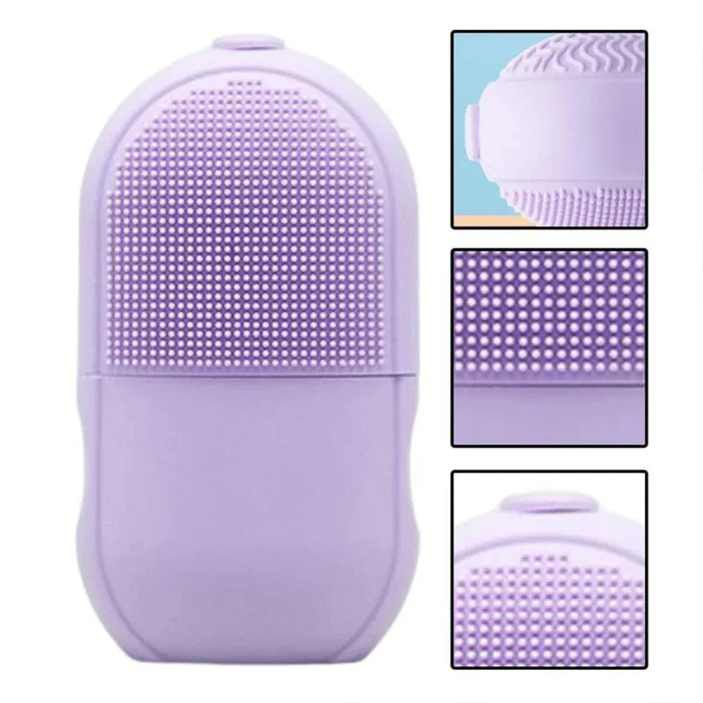 Silicone Cleansing Ice Lattice | Ice Roller Facial Massage | Ice Cube Roller with Scrub - Random color View Gallery - Pakistan