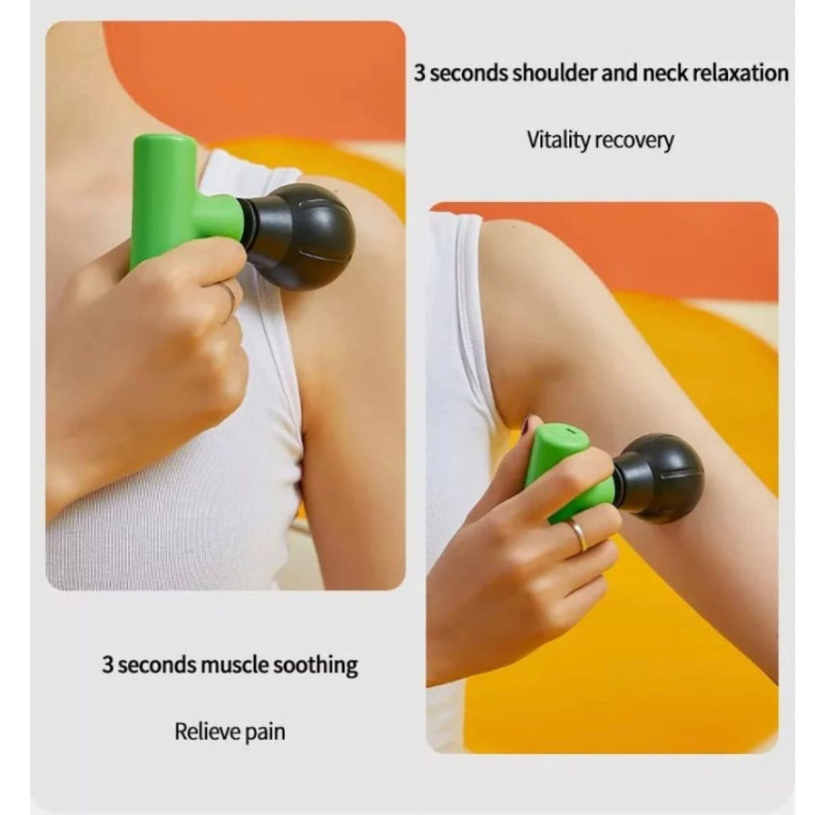 Blueide Mini rechargeable Fascial Gun Deep Muscle Massager (Random color) View Gallery - Pakistan