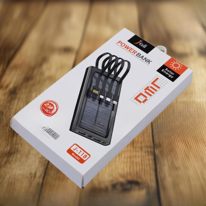 J-118 solar energy power bank 2.1A 10000 mAh