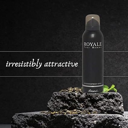 Rasasi Deo Royale Black Colour, 200 ml ( Original ) View Gallery - Pakistan