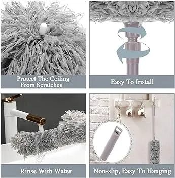 Microfiber Duster for Cleaning with Telescoping Extension Pole View Gallery - Pakistan