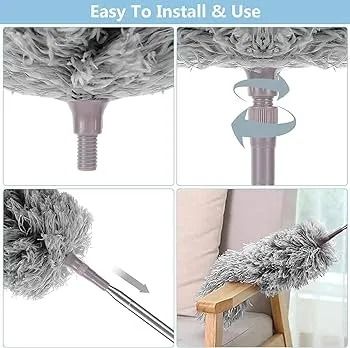 Microfiber Duster for Cleaning with Telescoping Extension Pole View Gallery - Pakistan
