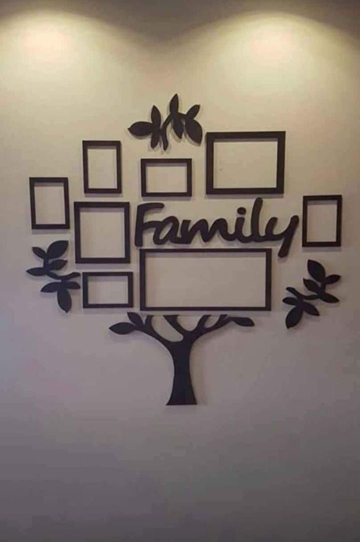 3d wall art family tree |  Wooden Family Tree Photo Wall decoration View Gallery - Pakistan
