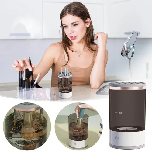 Portable Electric Makeup Brush Cleaner Machine USB Make up Brush Cleaner Machine View Gallery - Pakistan