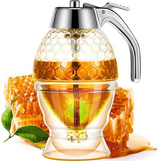 Honey Juice Syrup Dispenser Pot Jar For Kitchen Bee Drip Storage View Gallery - Pakistan