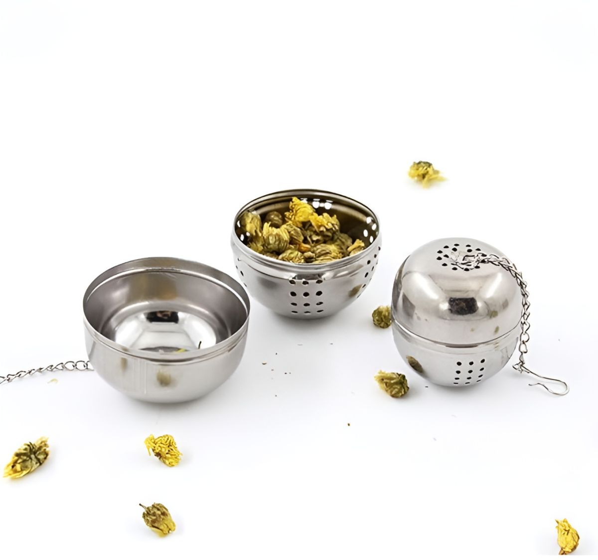 Tea Infuser , Stainless Steel Tea Ball Strainer Filter Infuser for Loose Leaf Tea and Mulling Spices View Gallery - Pakistan