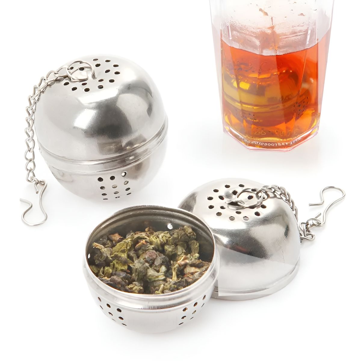 Tea Infuser , Stainless Steel Tea Ball Strainer Filter Infuser for Loose Leaf Tea and Mulling Spices View Gallery - Pakistan