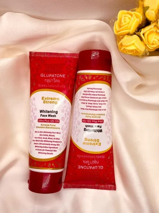 (Pack Of 2) Glupatone Whitening Face Wash GS 120 - Extreme Strong Powerful Whitening for Clear Skin 100ml