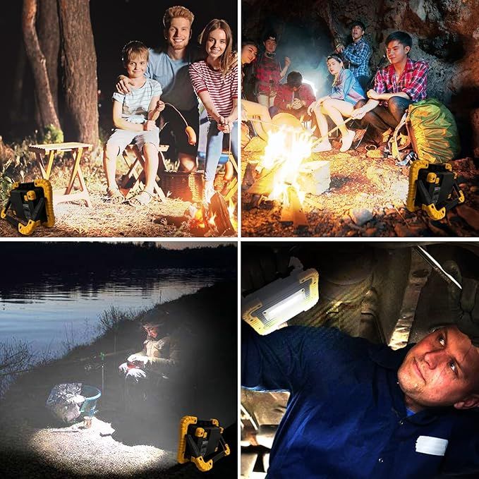 Portable COB LED Floodlight USB Charging Rechargeable Spot Work Outdoor Camping Lamp View Gallery - Pakistan