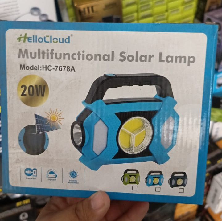 20W Hello Cloud Multi-Functional Portable Solar LED Flash Light View Gallery - Pakistan