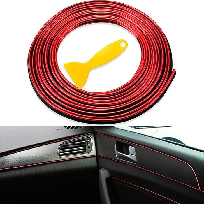 5Meter Cars Auto Accessories Dashboard Car Styling Interior Decoration Strips Molding Trim ( Red Color View Gallery - Pakistan