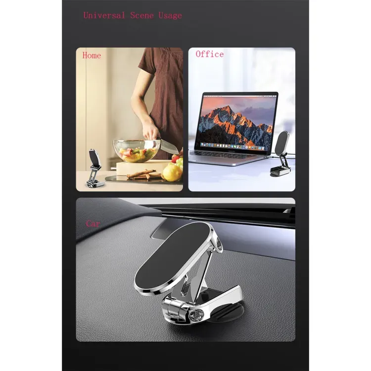 Folding Car Mobile Phone Bracket Base Strong Magnetic Suction 360 Degree Rotating Adjustable Height Air Outlet Navigation Holder - Mobile Stand - Phone Stand - Stand For Mobile Phone View Gallery - Pakistan