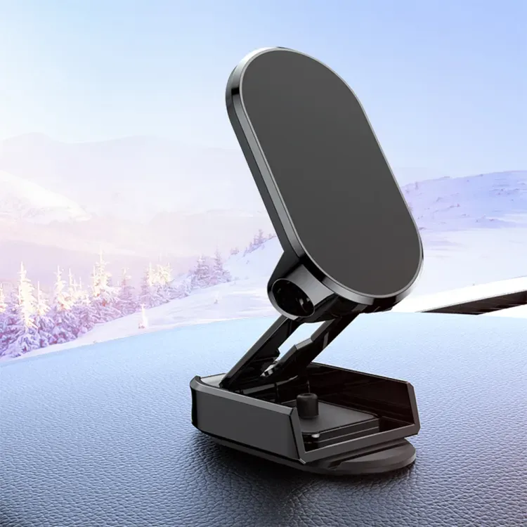 Folding Car Mobile Phone Bracket Base Strong Magnetic Suction 360 Degree Rotating Adjustable Height Air Outlet Navigation Holder - Mobile Stand - Phone Stand - Stand For Mobile Phone View Gallery - Pakistan