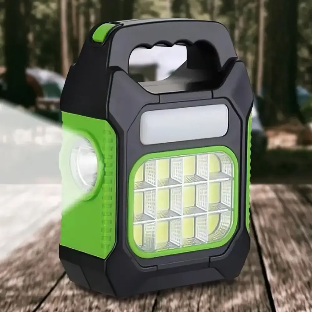 Solar Camping Lantern with Power Bank Function, JY-978D / Portable Rechargeable Lantern (Random color) View Gallery - Pakistan