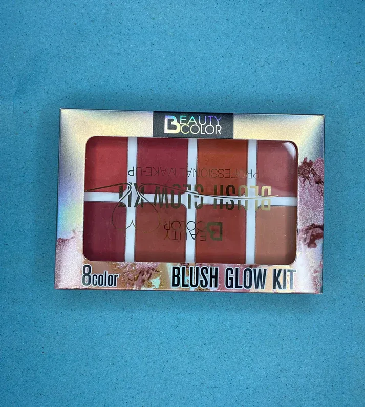 Beauty Color Blush Glow Kit - 8 Vibrant Colours Palette View Gallery - Pakistan