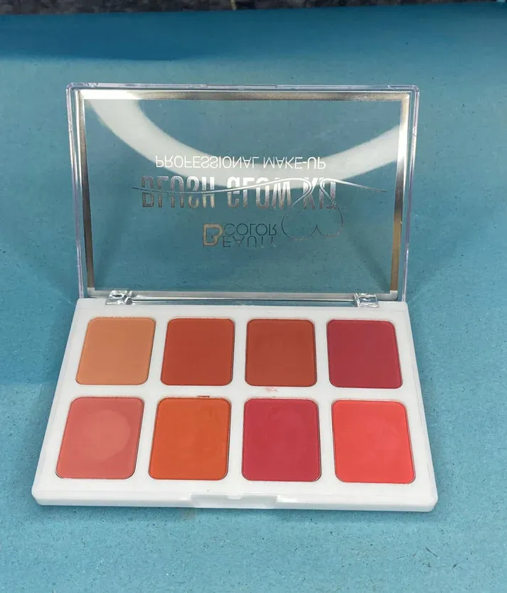Beauty Color Blush Glow Kit - 8 Vibrant Colours Palette View Gallery - Pakistan