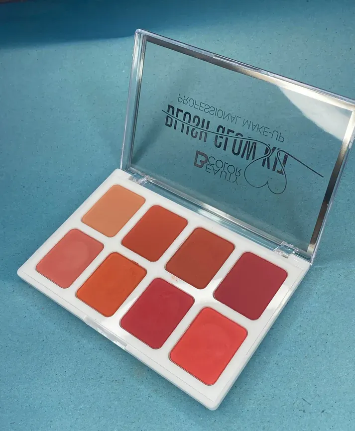 Beauty Color Blush Glow Kit - 8 Vibrant Colours Palette View Gallery - Pakistan