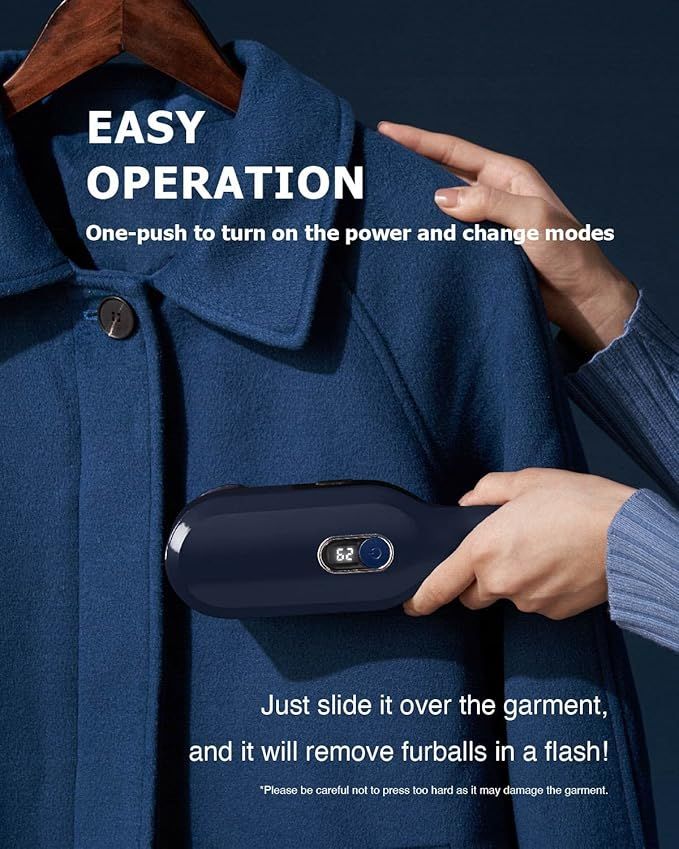 Electric Fabric Lint Shaver Fuzz Remover, LCD Display (Random color) View Gallery - Pakistan