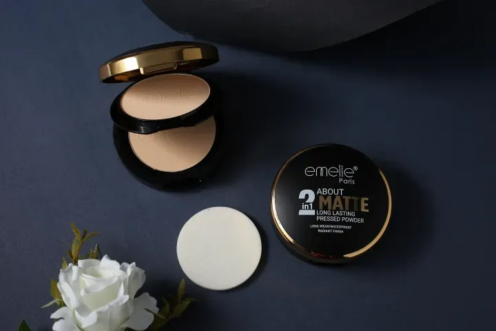 Emelie 2 in 1 Matte Pressed Powder View Gallery - Pakistan
