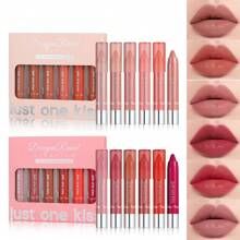 6Pcs Set Dragon Ranee Just One Kiss Lipstick Lip Crayon Bundle View Gallery - Pakistan
