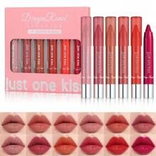 6Pcs Set Dragon Ranee Just One Kiss Lipstick Lip Crayon Bundle View Gallery - Pakistan