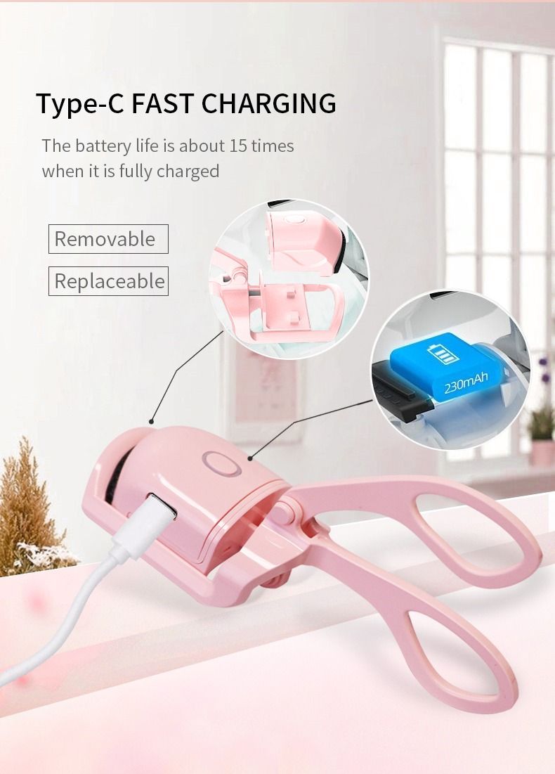Automatic eyelash curler  | Electric Eyelash Curler, Eye Beauty Makeup Tools, Long Lasting Curling (random Color) View Gallery - Pakistan