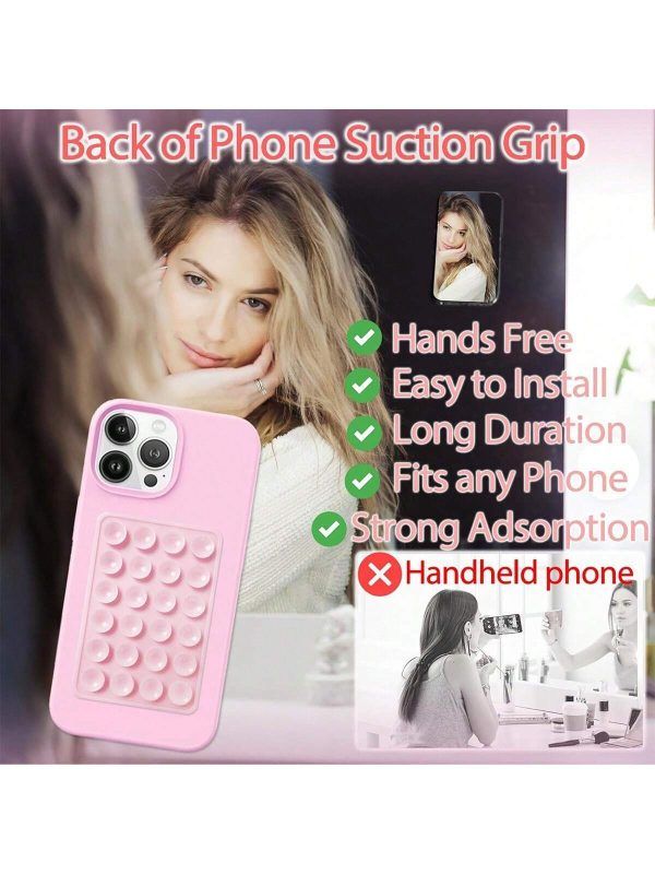 Square Double Side Suction Cups Cell Phone Holder Universal Bubble Gripper Silicone Pad (random Colour) View Gallery - Pakistan