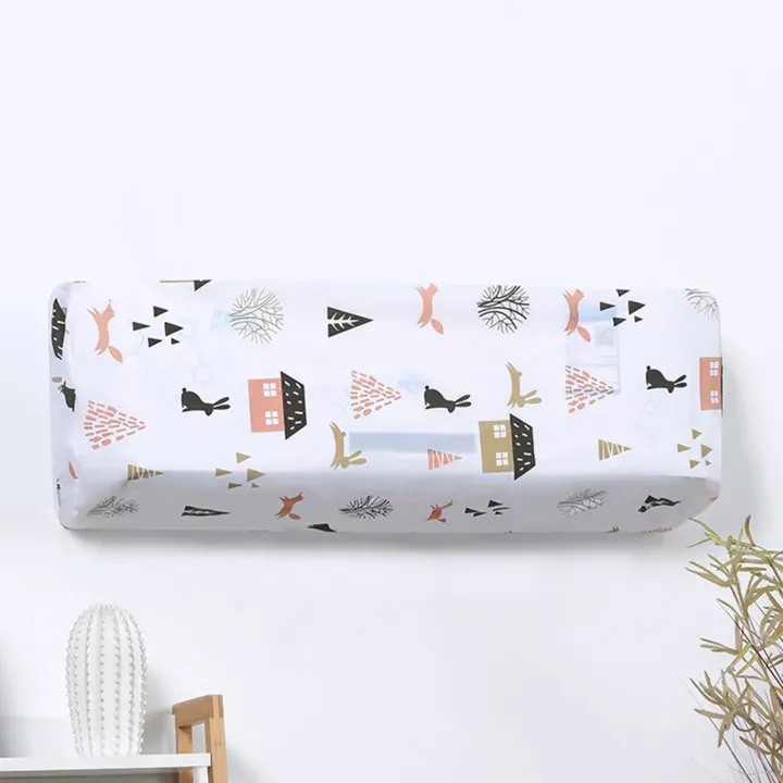 Ac Protective Dust Cover  Cute Cartoon Printing Dust Cover for air condition (Random design &amp; Color)1 ton View Gallery - Pakistan