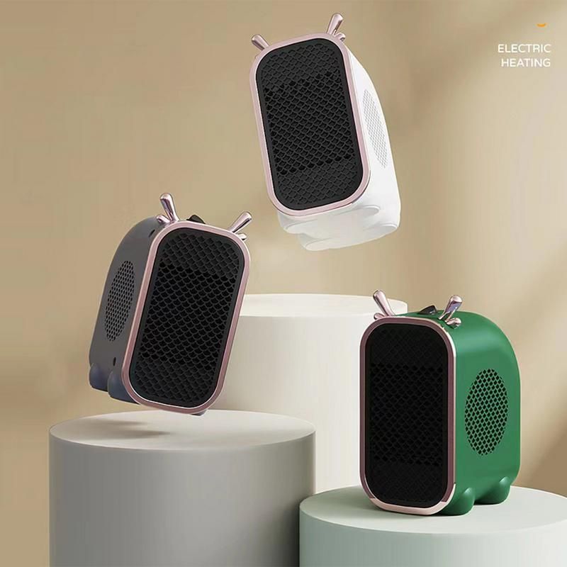 Zodiac Dragon Mini Portable Electric Desk Air Heater for Room, Small Tabletop Fan - 800W (Random color) View Gallery - Pakistan