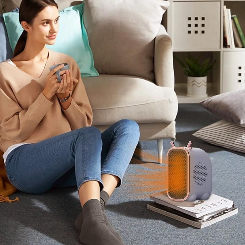 Zodiac Dragon Mini Portable Electric Desk Air Heater for Room, Small Tabletop Fan - 800W (Random color) View Gallery - Pakistan