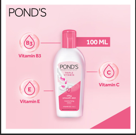 Ponds Triple Vitamin Moisturising Lotion Silky Smooth Skin 200ml View Gallery - Pakistan