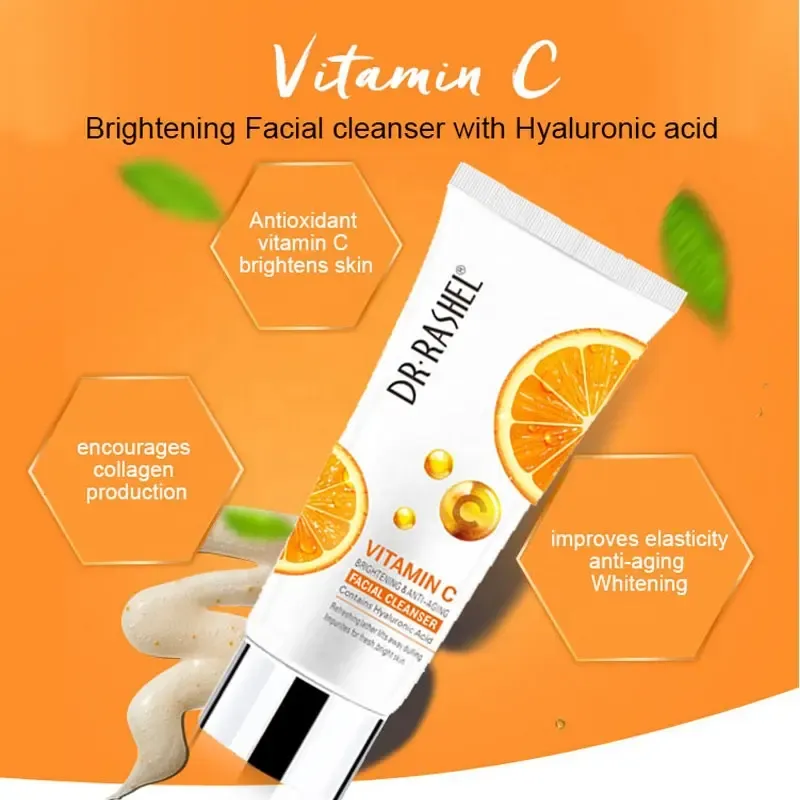 DR.RASHEL Brightening Anti Aging Deep Cleansing Vitamin C Facial Cleanser - 80ml View Gallery - Pakistan