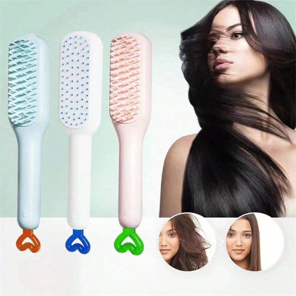 Self cleaning hair comb (random color) View Gallery - Pakistan