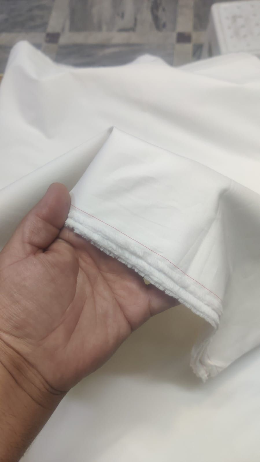 2 Piece OFF WHITE  UNSTITCHED FABRIC Gents Cotton View Gallery - Pakistan