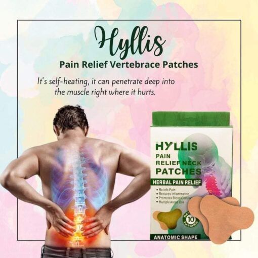 HYLLIS Pain Relief Patches - 10 Neck Pain Patches / Safe &amp; Natural Neck &amp; Back Pain Relief Products View Gallery - Pakistan
