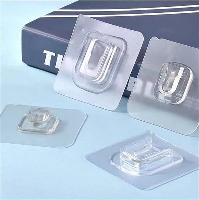 (pack of 10 ) Double Sided Self Adhesive Wall Hooks View Gallery - Pakistan