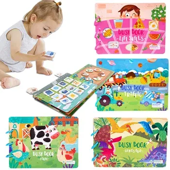 Busy Book, Quiet Book, Toddler Busy Book, for 2-4 Years Old Preschool Activity Toy Books Help Develop Learning Skills,(Only Math ) View Gallery - Pakistan