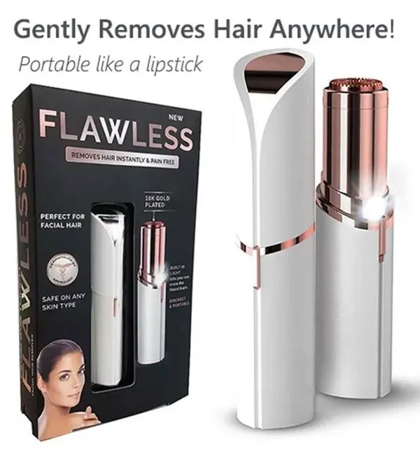 Flawless Facial Hair Remover | Hair Trimmer for Eye chin cheeks upper lip for girls &amp; women View Gallery - Pakistan