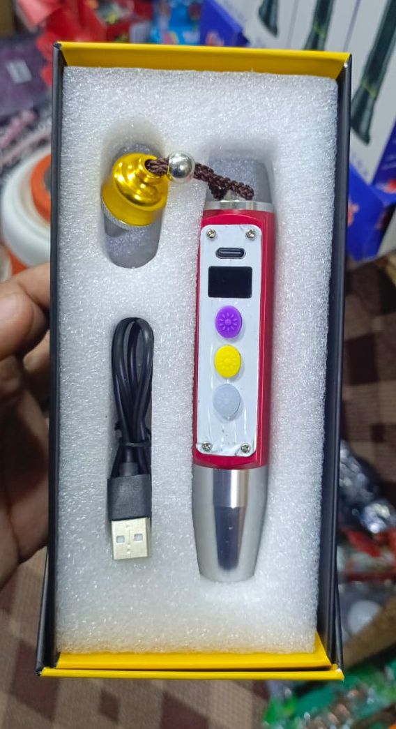 Portable Small Jade Jewelry Gemstone Currency Notes Identification Led Flashlight | Gemstone Detector Torch with Display (Random color) View Gallery - Pakistan