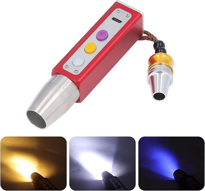 Portable Small Jade Jewelry Gemstone Currency Notes Identification Led Flashlight | Gemstone Detector Torch with Display (Random color) View Gallery - Pakistan