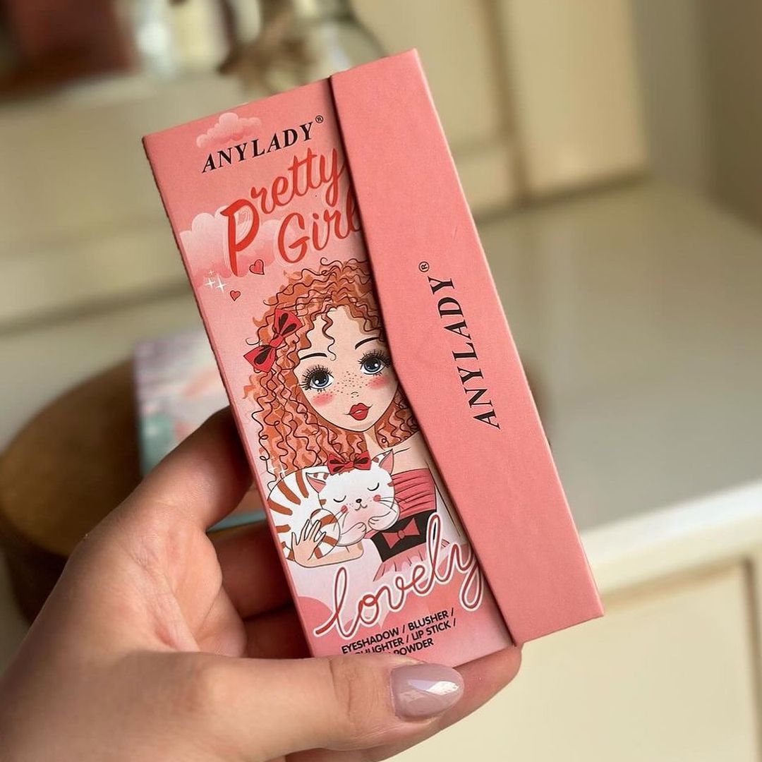 Any Lady Pretty Girl Lovely Eyeshadow Blusher Highlighter Palette View Gallery - Pakistan
