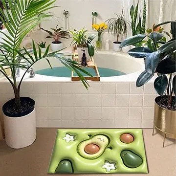 3D Printing Soft Mat Cut Flower Design Anti Slip Floor Door Mat Water Absorb for Bathroom, Kitchen or Room (Random color &amp; Designs) View Gallery - Pakistan