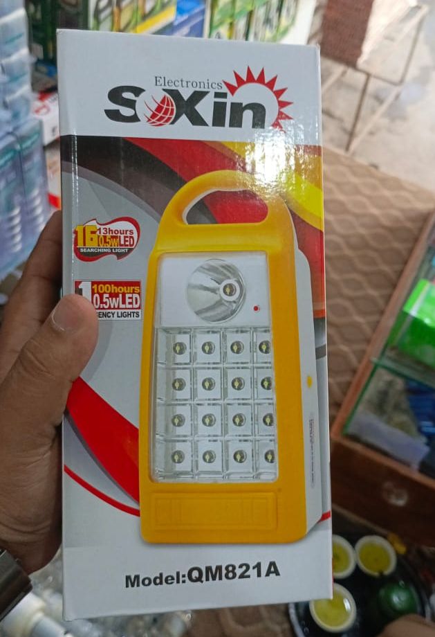 Multifunction Rechargeable Emergency Light (QM821A)  (Random color) View Gallery - Pakistan