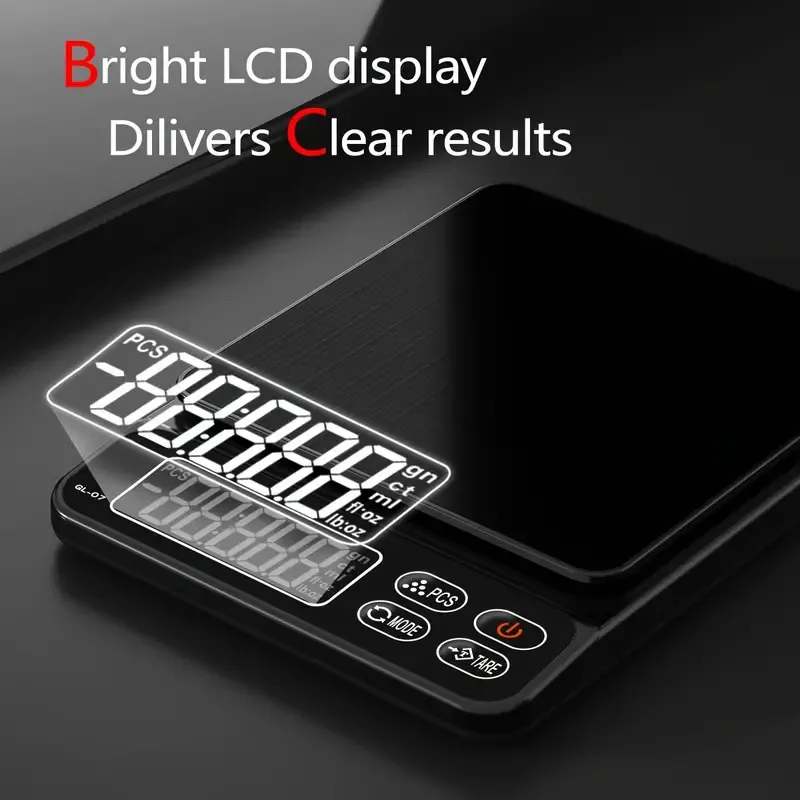 Precise Escort Digital Kitchen Scale with LCD Display - GL-01 View Gallery - Pakistan