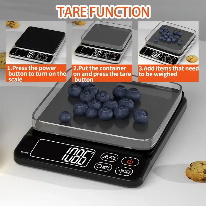 Precise Escort Digital Kitchen Scale with LCD Display - GL-01 View Gallery - Pakistan