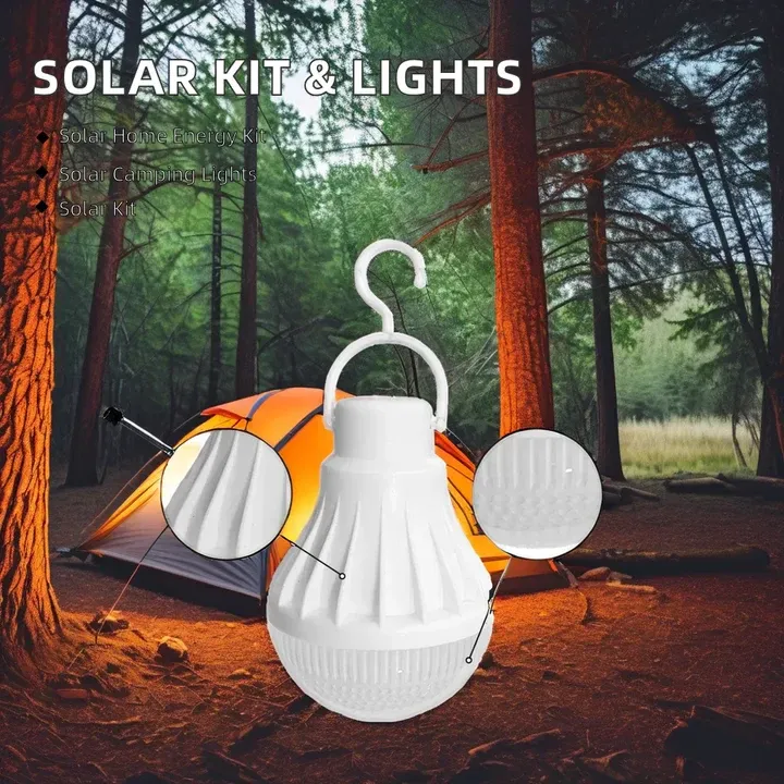 Solar Powered Light System Flashlight, Emergency Mobile Power Bank, Wireless Power Supply System for Travel Camping hiking (random color) View Gallery - Pakistan