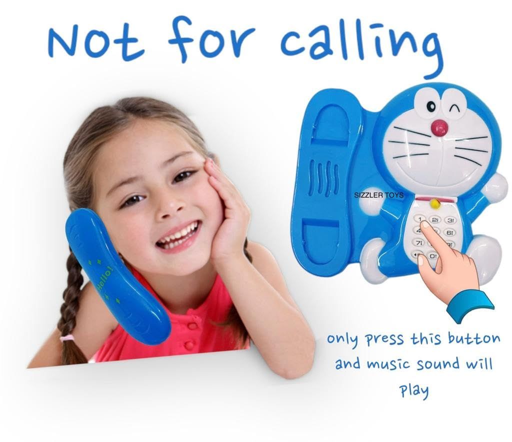 Doremon Telephone for Kids Learning Talk on Phone For Kids Boys Girls (random color) View Gallery - Pakistan